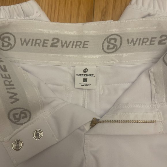 Youth Wire2Wire Tournament Knicker Baseball Pant - White - Size Youth Small - Picture 3 of 3